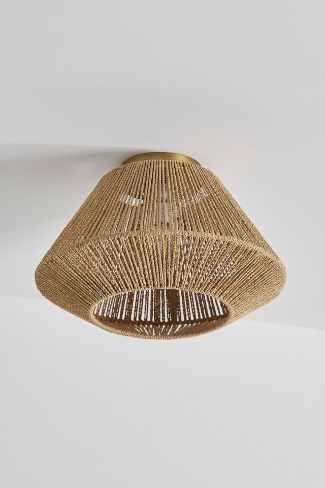 Sierra Woven Flush Mount Light #1