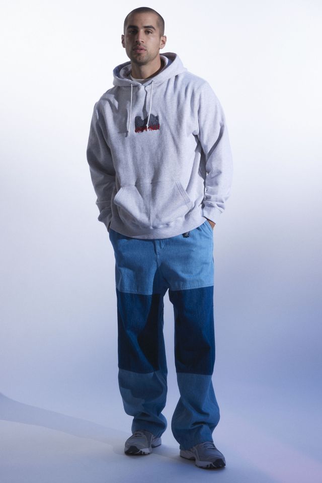 GRAMICCI◆Yosemite Embroidered Pullover Hoodie/M/GRY/G2FU-J074 gramicci-yosemite-embroidered-