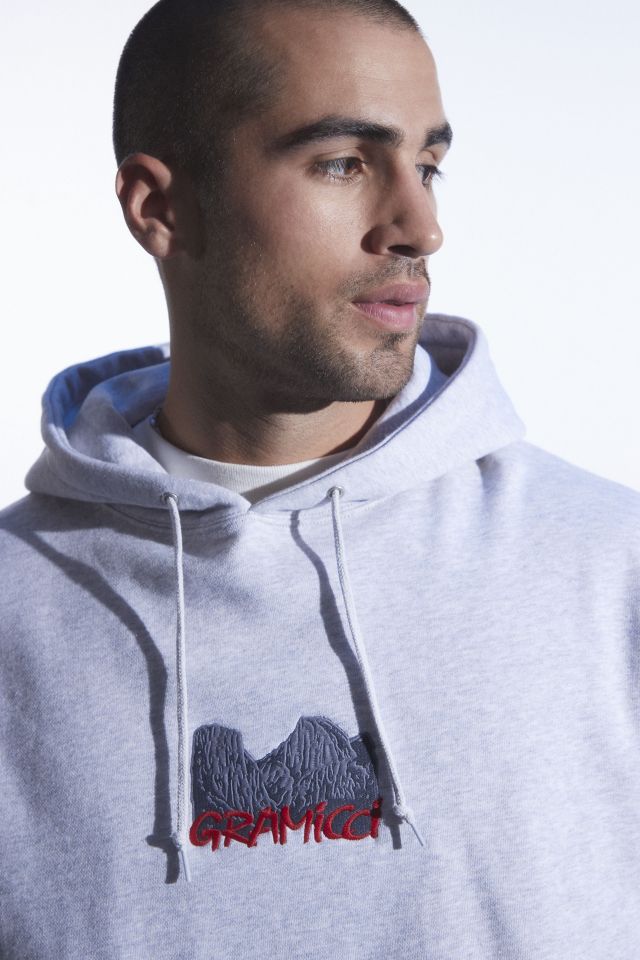 GRAMICCI◆Yosemite Embroidered Pullover Hoodie/M/GRY/G2FU-J074 Hoodies and sweatshirts Gramicci Yosemite Embroidered Hooded