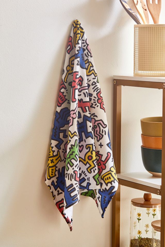 Slowtide X Keith Haring Burrows Kitchen Towel