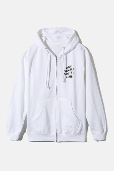 Anti social social club zip up hoodie hotsell