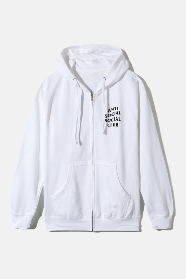 Anti social sale white hoodie