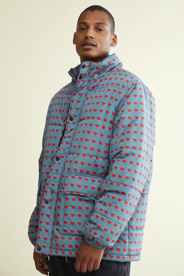 M SF T Berry Puffer Jacket