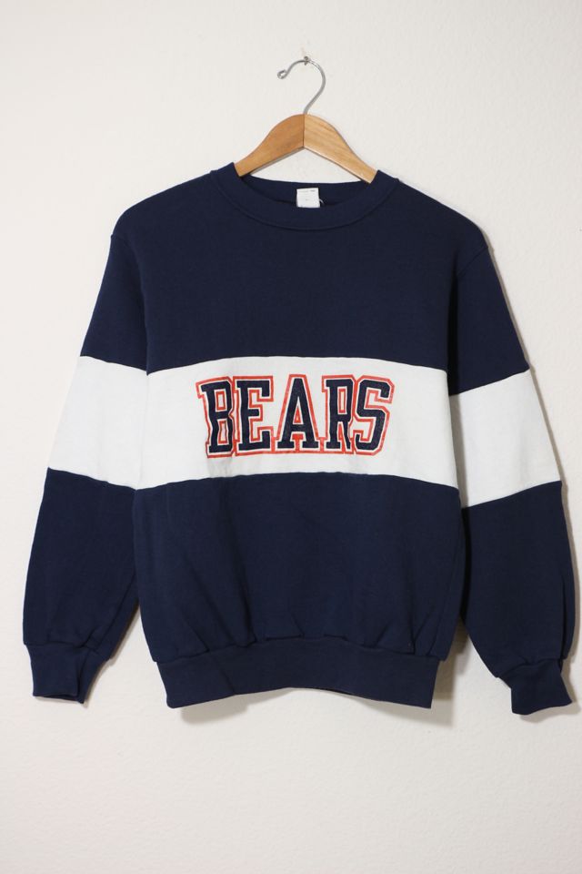 Vintage Champion Chicago Bears Colorblock Crewneck Sweatshirt Made in USA