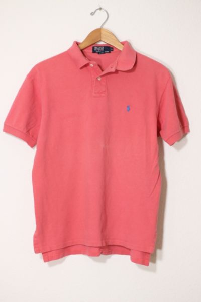 Vintage Polo Ralph Lauren '90s Washed Pique Polo Shirt Made in