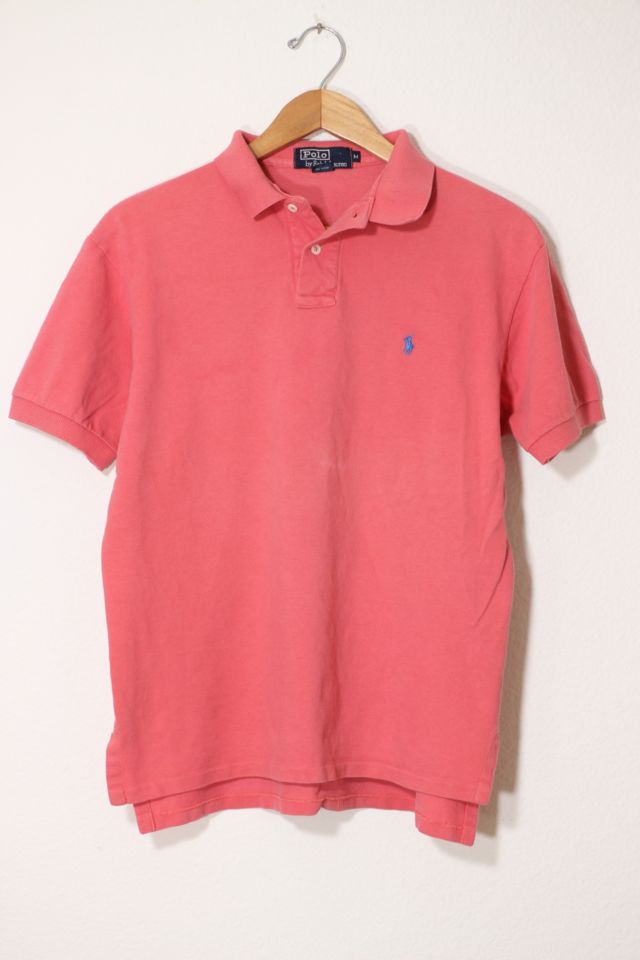 Vintage Polo Ralph Lauren '90s Washed Pique Polo Shirt Made in USA | Urban  Outfitters