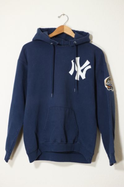 Vintage New York Yankees World Series Anniversary Applique Hoodie Sweatshirt