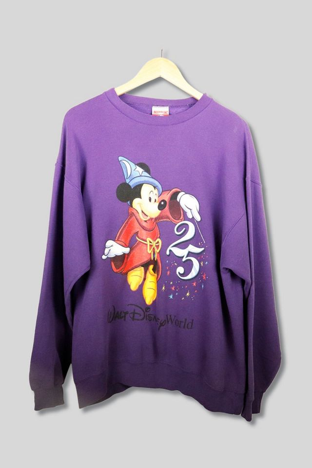 Vintage Disney Mickey Mouse Wizard Crew Neck Sweatshirt | Urban Outfitters