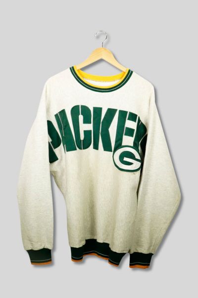 Vintage NFL Green Bay Packers Big Print Crew Neck Sweatshirt | Urban ...