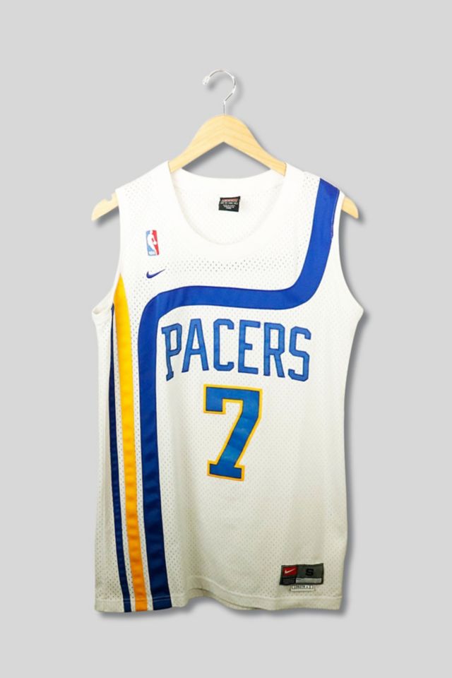 adidas Jermaine O'Neal Indiana Pacers NBA White Official Fan Fashion Pink  Swingman Basketball Jersey for Girls