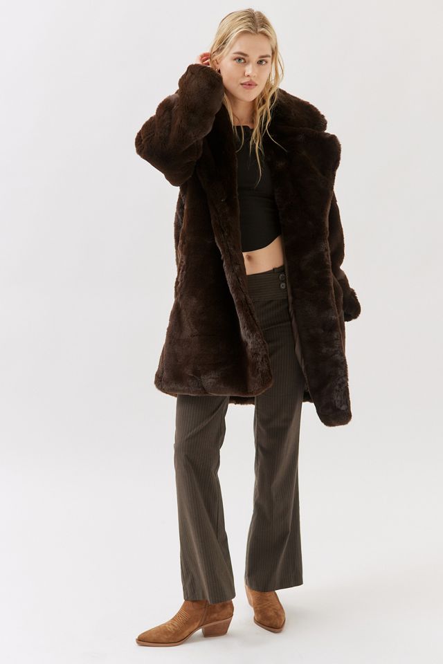 APPARIS Stella Faux Fur Coat | Urban Outfitters