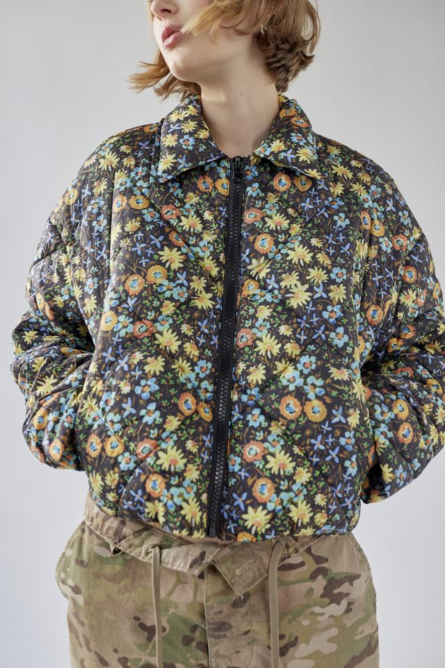 Floral deals padded jacket