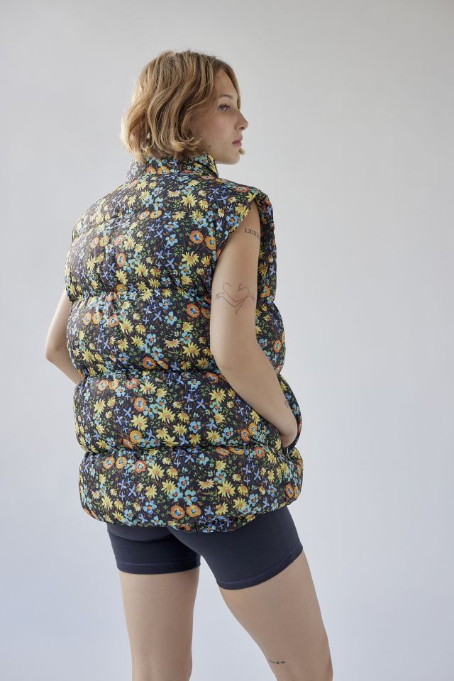 Glamorous Floral Puffer Vest #2