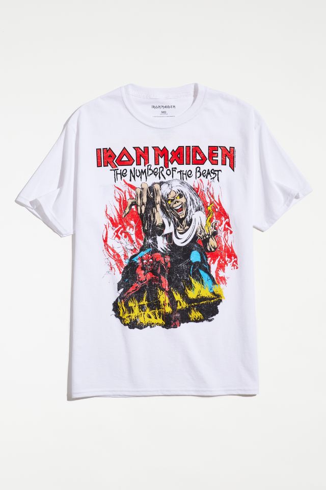 Urban Outfitters Iron Maiden Run To The Hills Distressed T-shirt Dress