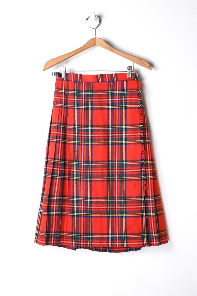 70s checkered outlet skirt