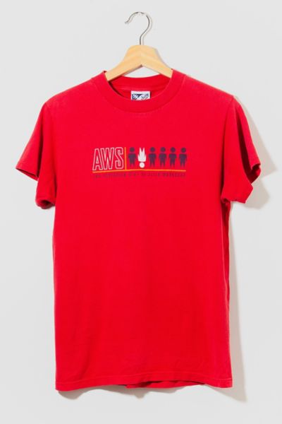 Vintage 1990s Alien Workshop Skateboards T-Shirt Red