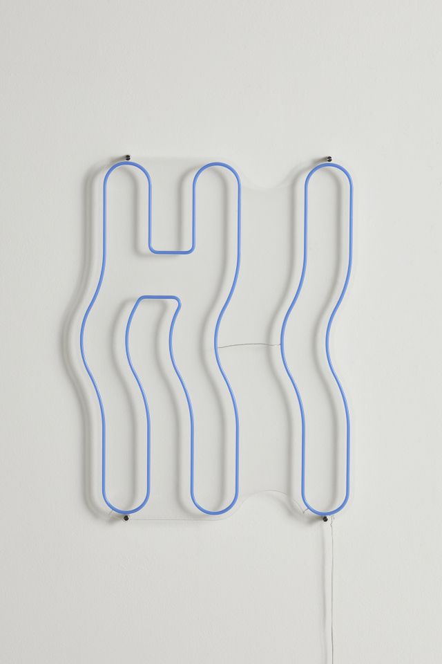 Wavy Hi Neon Sign #1