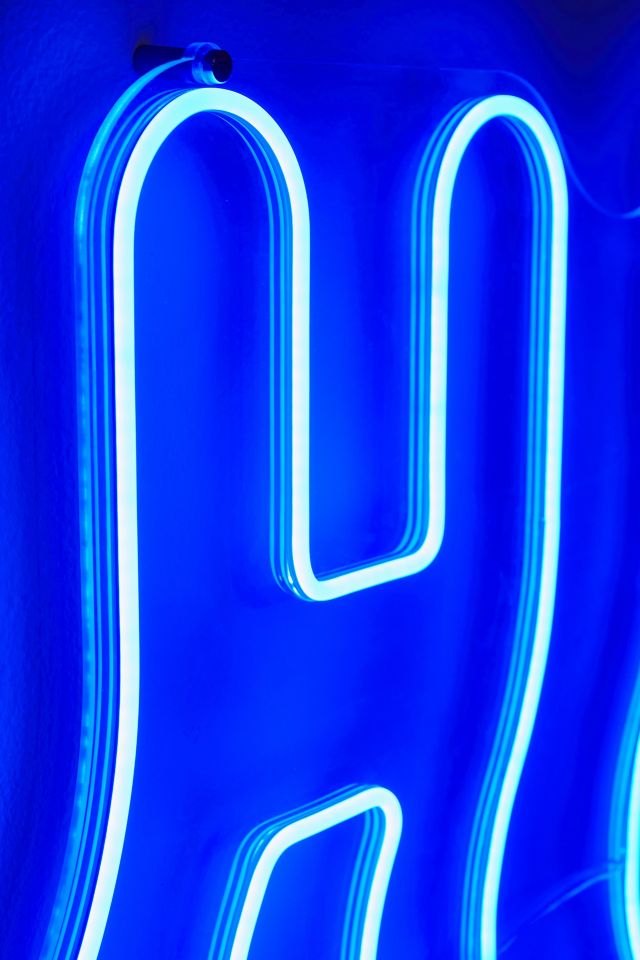 Wavy Hi Neon Sign #3