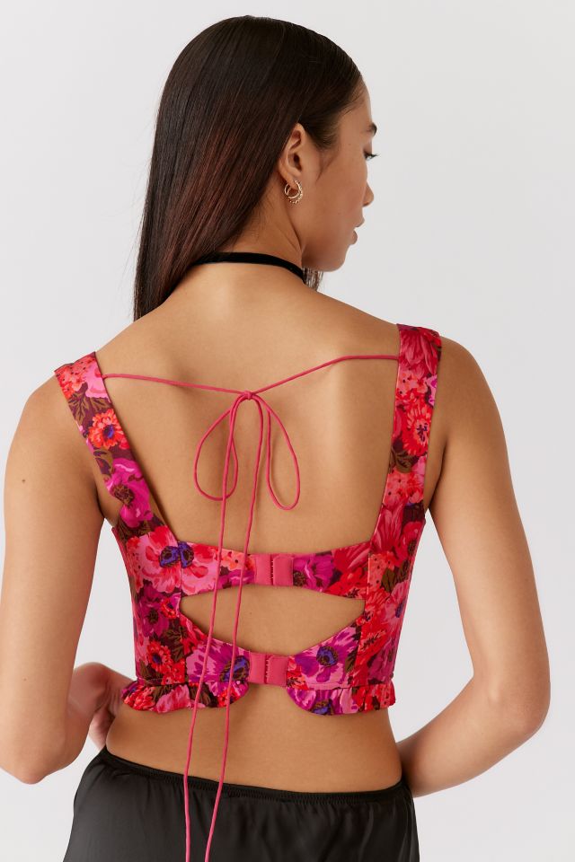 For Love & Lemons Lauren Floral Corset Top #1