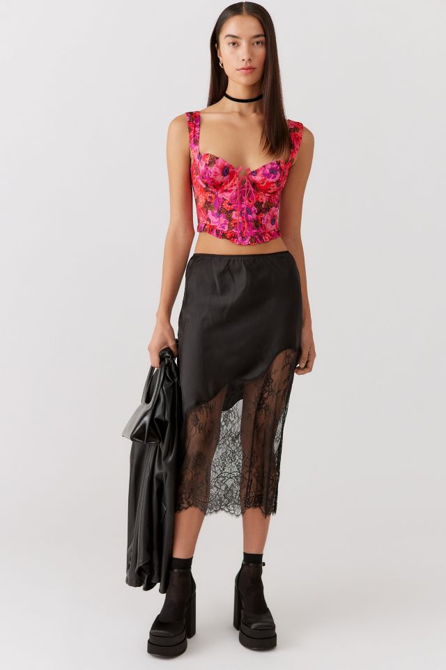 For Love & Lemons Lauren Floral Corset Top #2