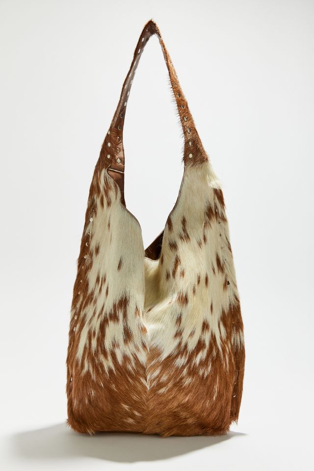 Lex Studded Calf Hair Shoulder Bag #1
