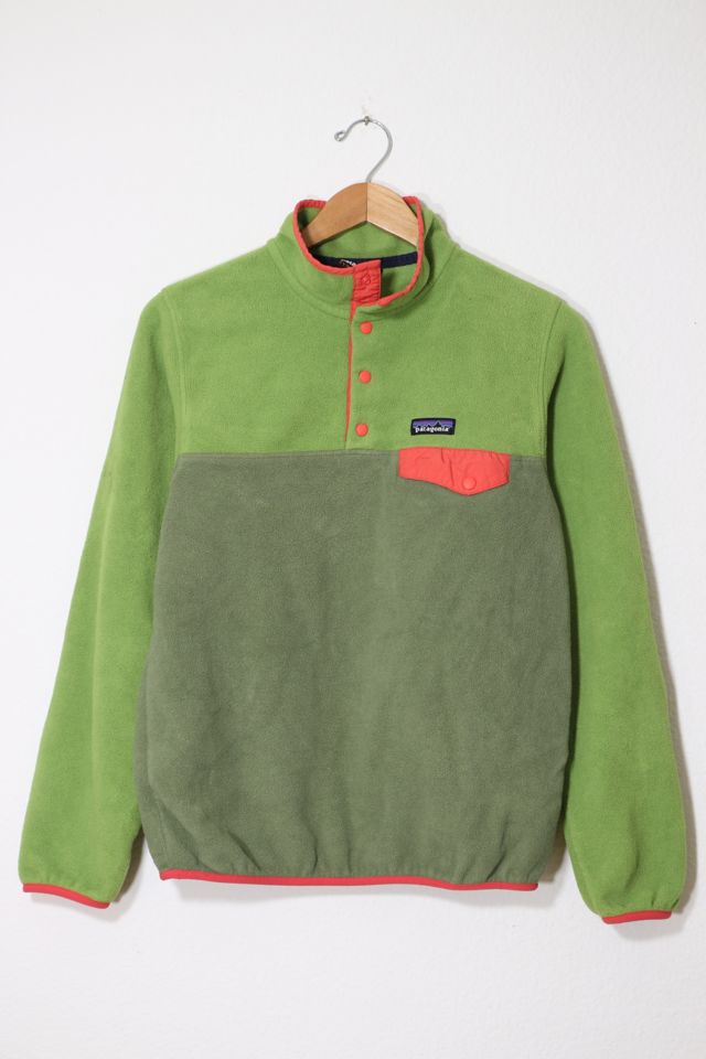 Vintage Patagonia Synchilla Snap T Polar Fleece Colorblock ...