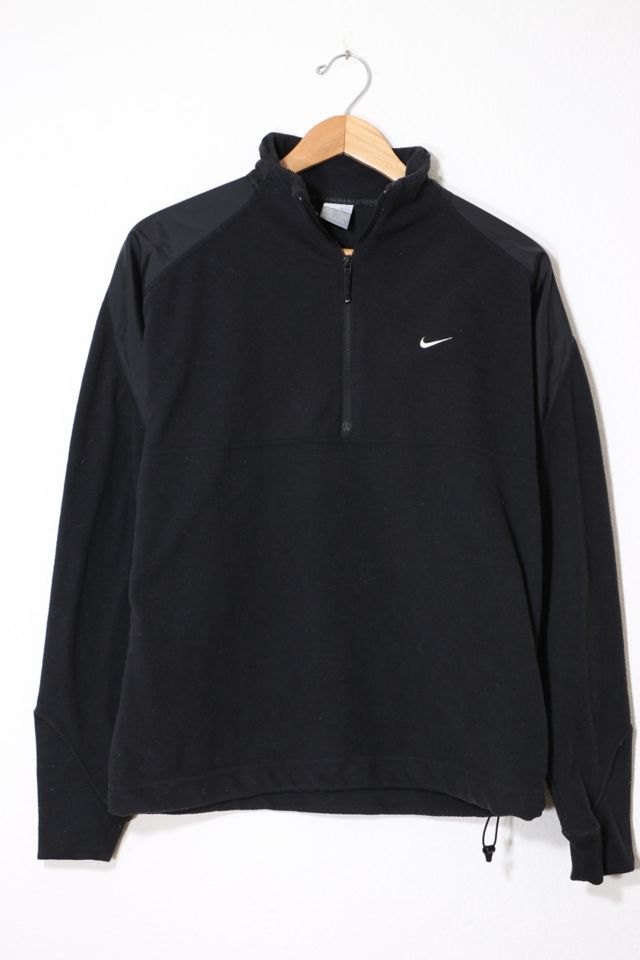 Vintage Nike Y2K Nylon Blocked Polar Fleece Pullover Sweatshirt | Urban ...