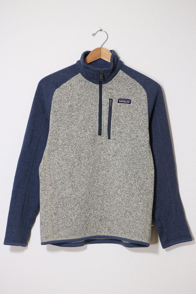 Vintage Patagonia Marled Mock Zip Pullover Fleece Colorblock Sweatshirt 08  | Urban Outfitters