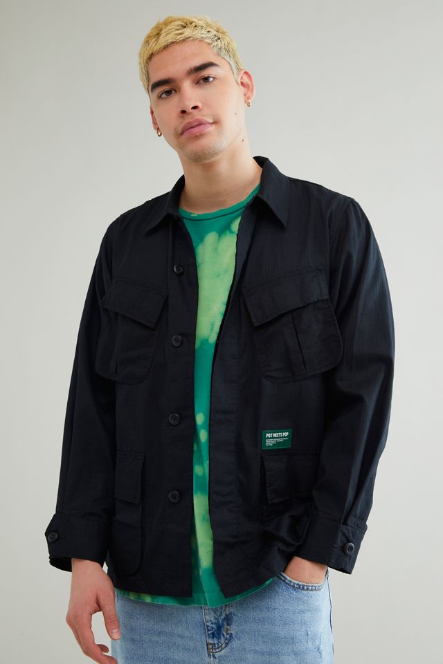 Pot Meets Pop Slanted Pocket Jacket | Urban Outfitters