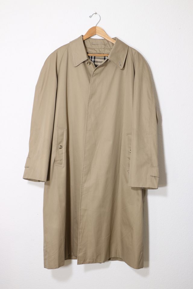 Vintage Burberry London Wool Lined Mac Trench Coat