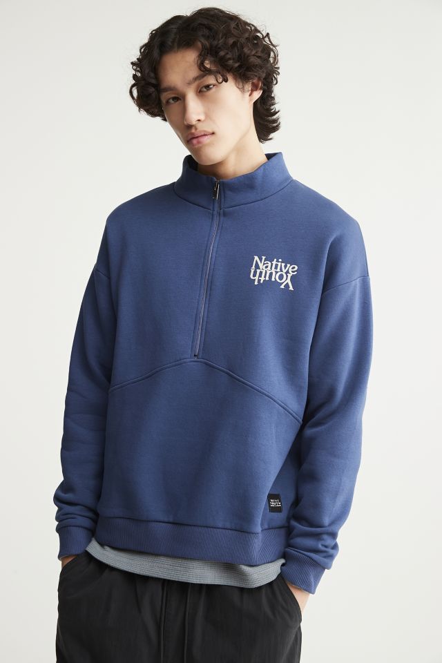 Native Youth Oskar Half-Zip Sweatshirt | Urban Outfitters Canada