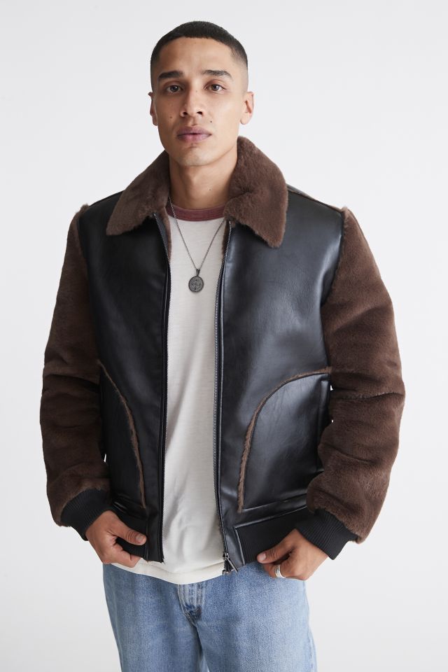 Native leather outlet jacket