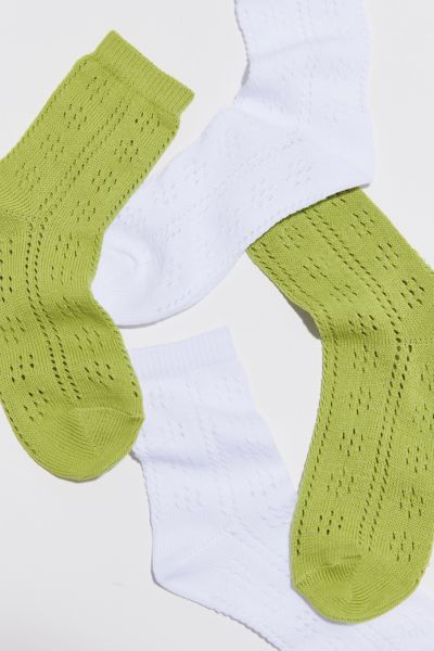 Pointelle Knit Ankle Sock 2-Pack | Urban Outfitters