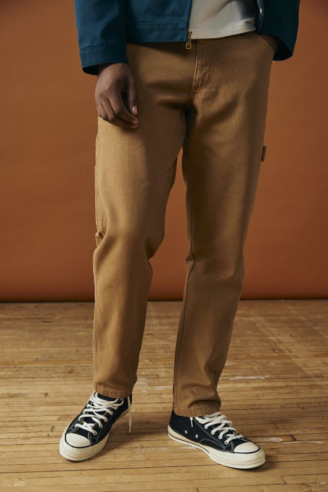 Dickies duck canvas carpenter trousers in brown