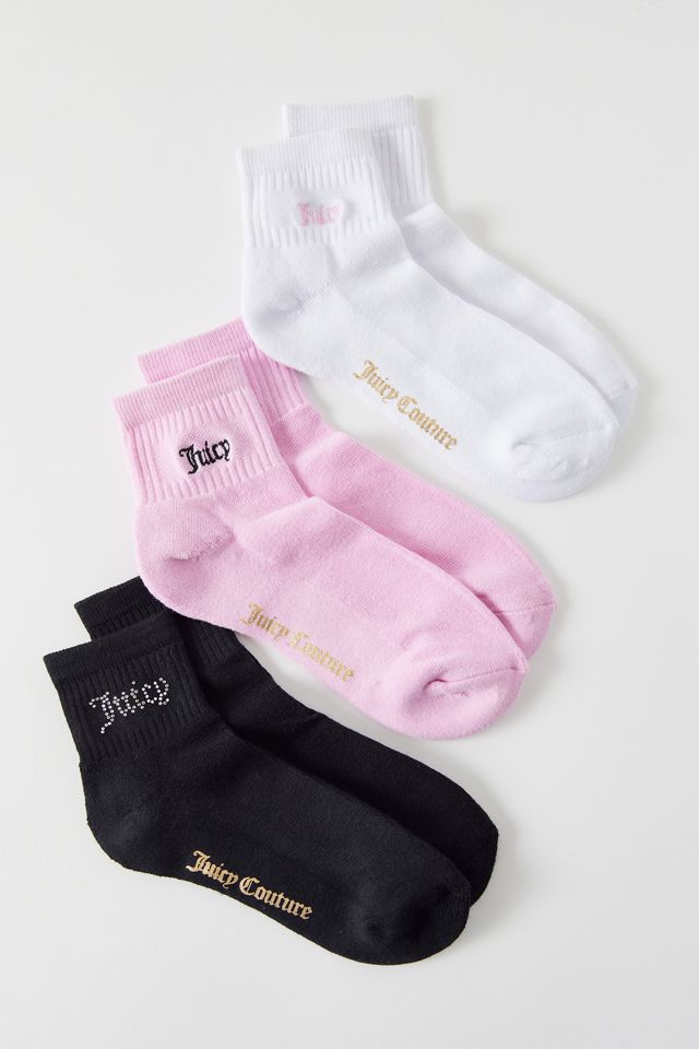 Juicy Couture UO Exclusive Quarter Sock 3-Pack
