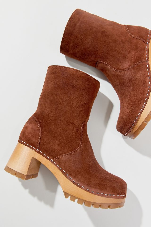 Swedish Hasbeens Suede Teddy Boot #1