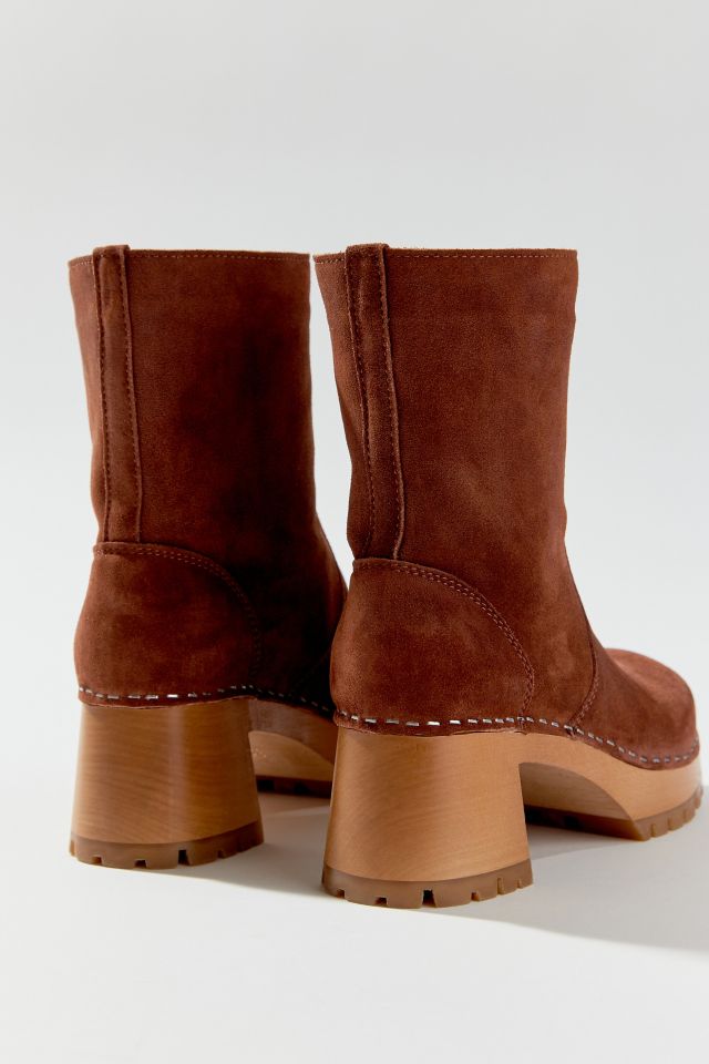 Swedish Hasbeens Suede Teddy Boot #5