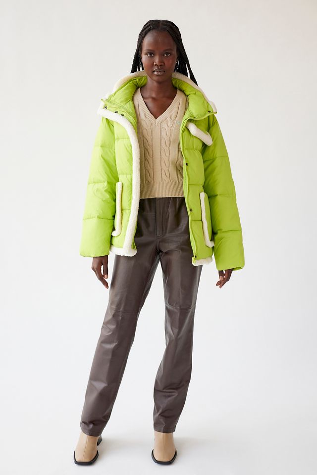 Native Youth Zaniah Puffer Sherpa Jacket | Urban Outfitters Canada