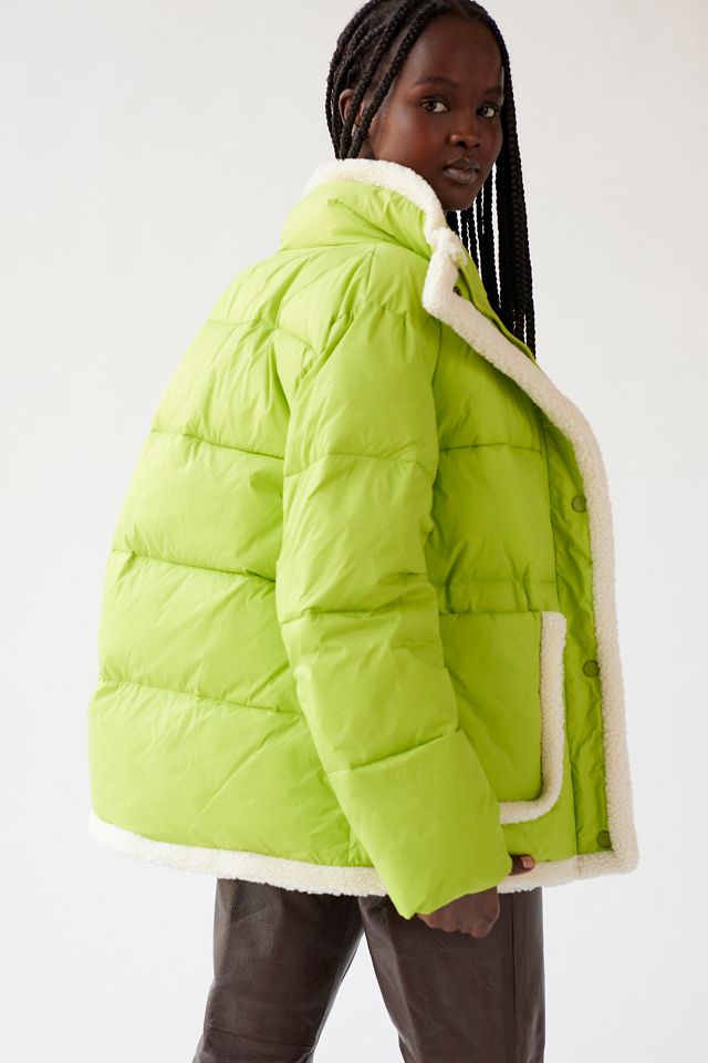 Native Youth Zaniah Puffer Sherpa Jacket | Urban Outfitters Canada