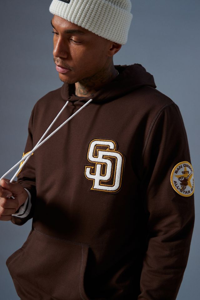 San Diego Padres Mens Sweatshirt New Era Elite Brown Hoodie – THE 4TH  QUARTER