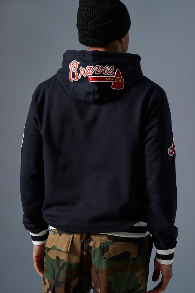 Atlanta Braves Mens Sweatshirt New Era Elite Hoodie Navy – THE 4TH