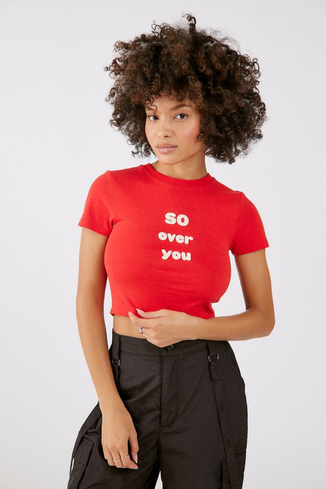 UO So Over You Baby Tee | Urban Outfitters