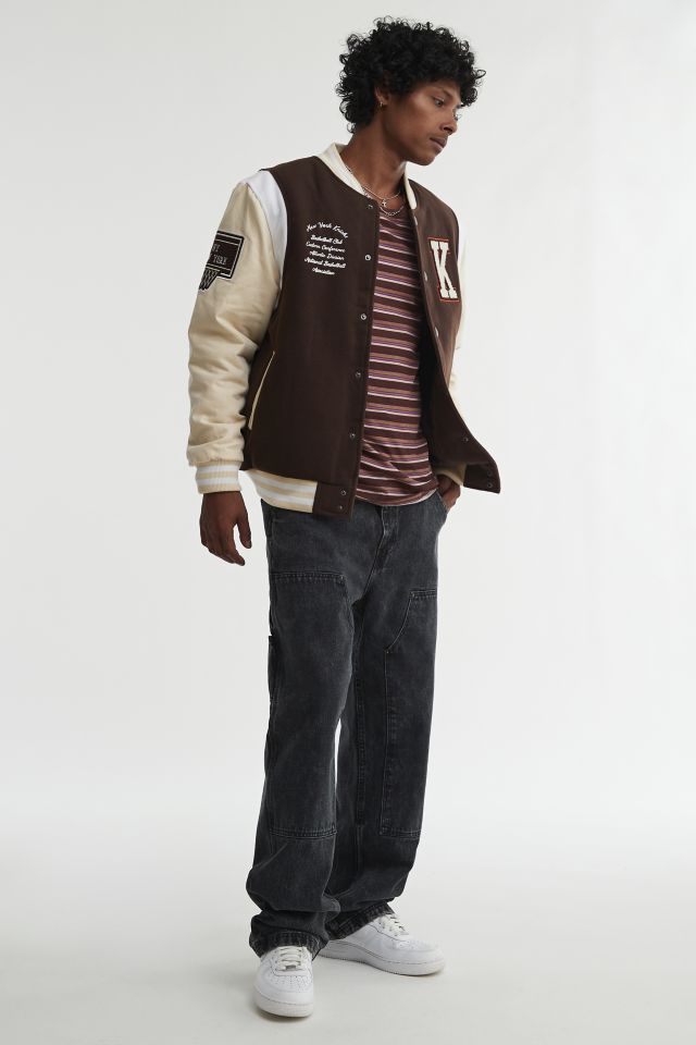 ULTRA GAME UO Exclusive New York Knicks Workwear Varsity Jacket #2