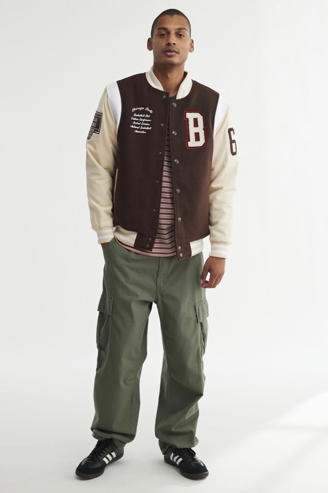 Ultra Game Uo Exclusive NBA Varsity Jacket in Black, Men's at Urban Outfitters