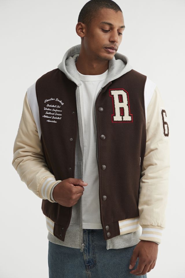 ULTRA GAME UO Exclusive Houston Rockets Workwear Varsity Jacket | Urban ...