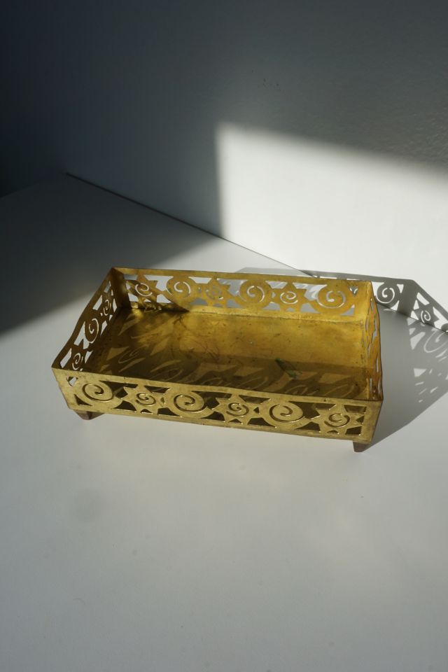 Vintage Brass Vanity Tray