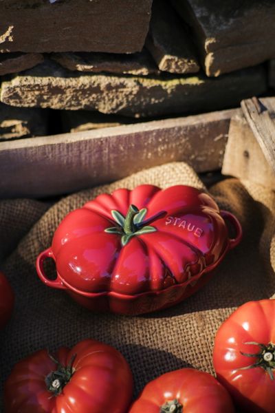 Shop Staub Ceramic 16-oz Petite Tomato Cocotte Baking Dish In Cherry At Urban Outfitters