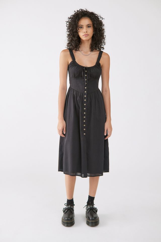 Urban outfitters button down midi clearance dress