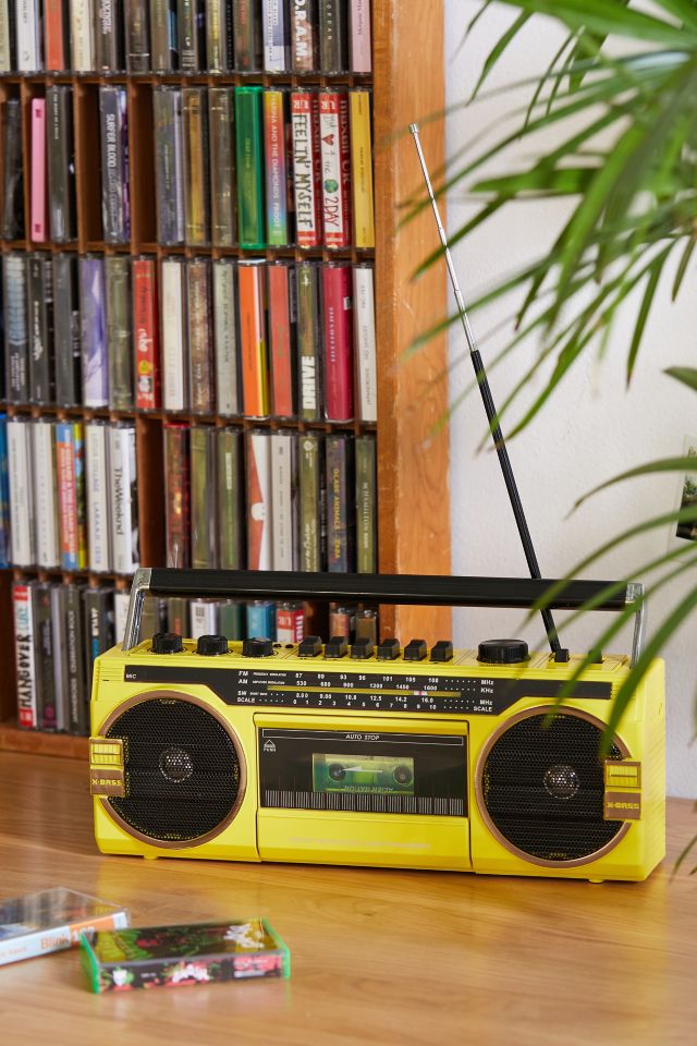 UO Retro Yellow Wireless Boombox Speaker