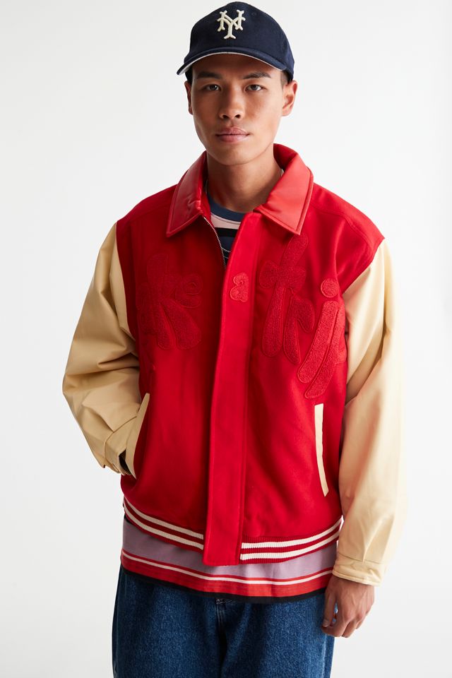 House Of Sunny Take A Trip Varsity Jacket | Urban Outfitters